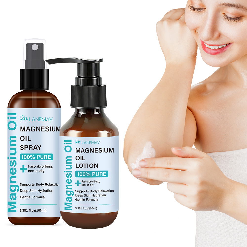 Bath Salts Magnesium - Magnesium Oil Spray & Lotion Set