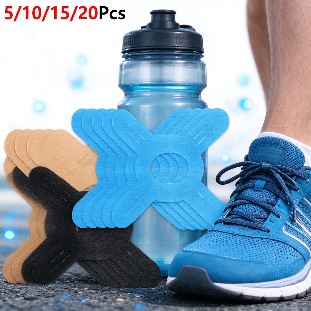 Sports Taping Precut - 5/10/15/20Pcs Cross Shaped Kinesiology Muscle Tape