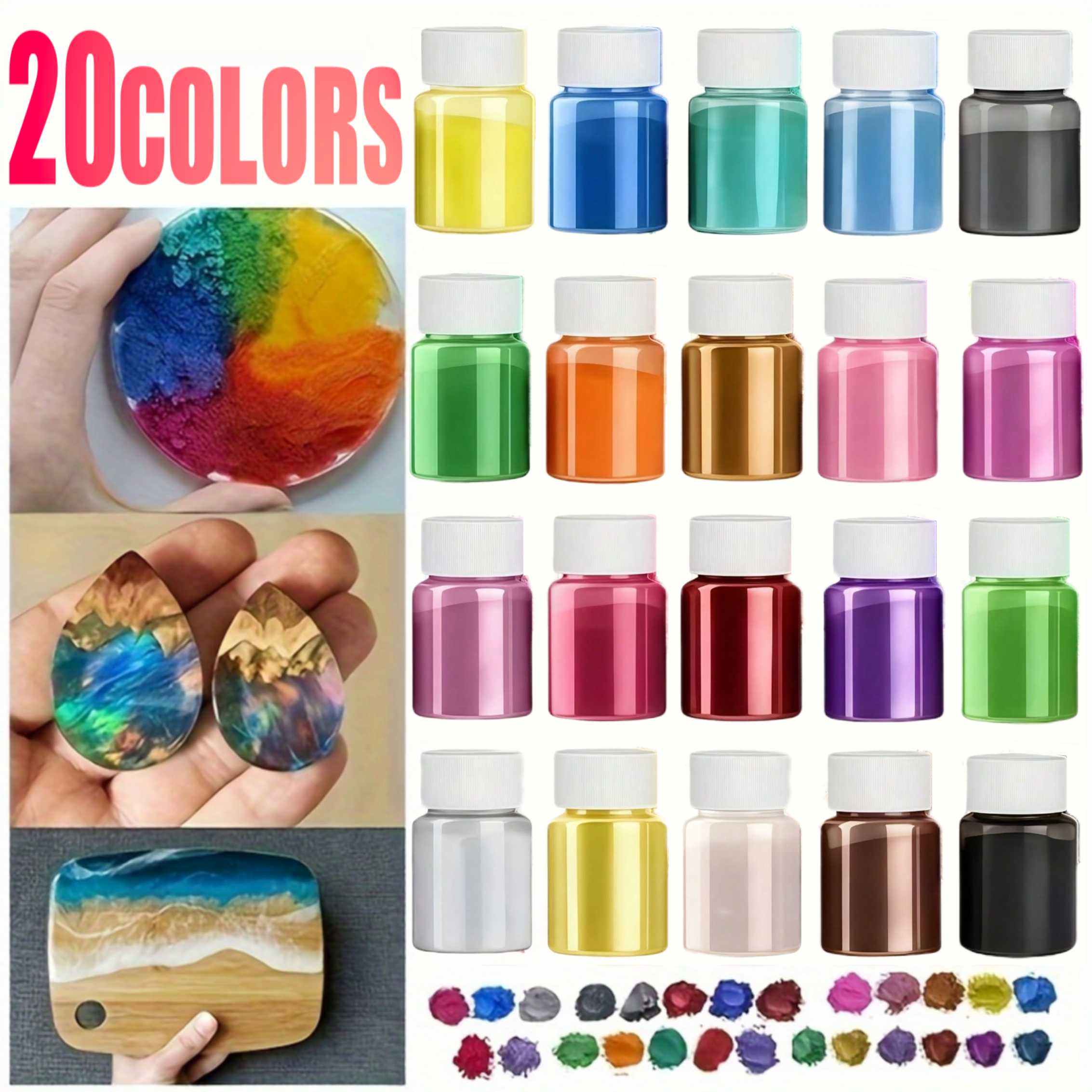 Bath Salts Magnesium - 20 Colors 20ml Epoxy Resin Magnesium