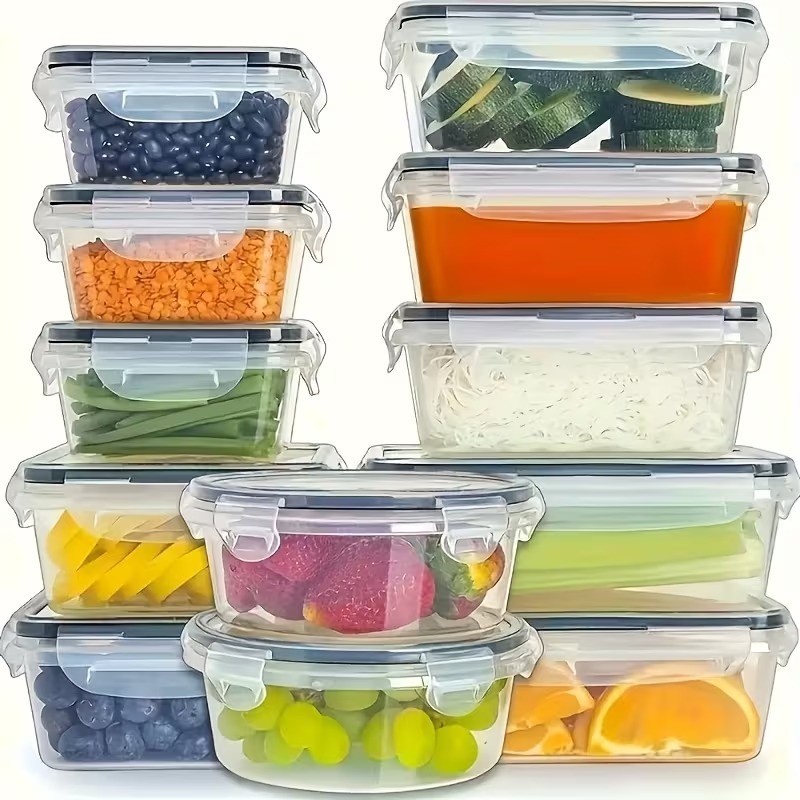 4-Piece Clear Food Storage Con - Health Wellness Lifestyle recension och pris
