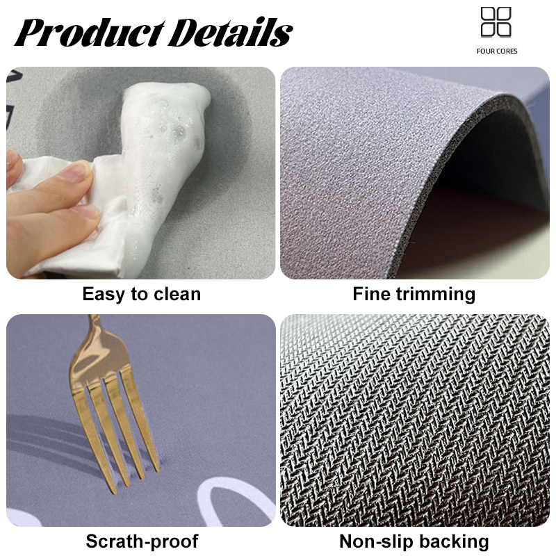 L-Shaped Bathroom Mat Anti-Sli - Bamboo Bath Mat recension och pris