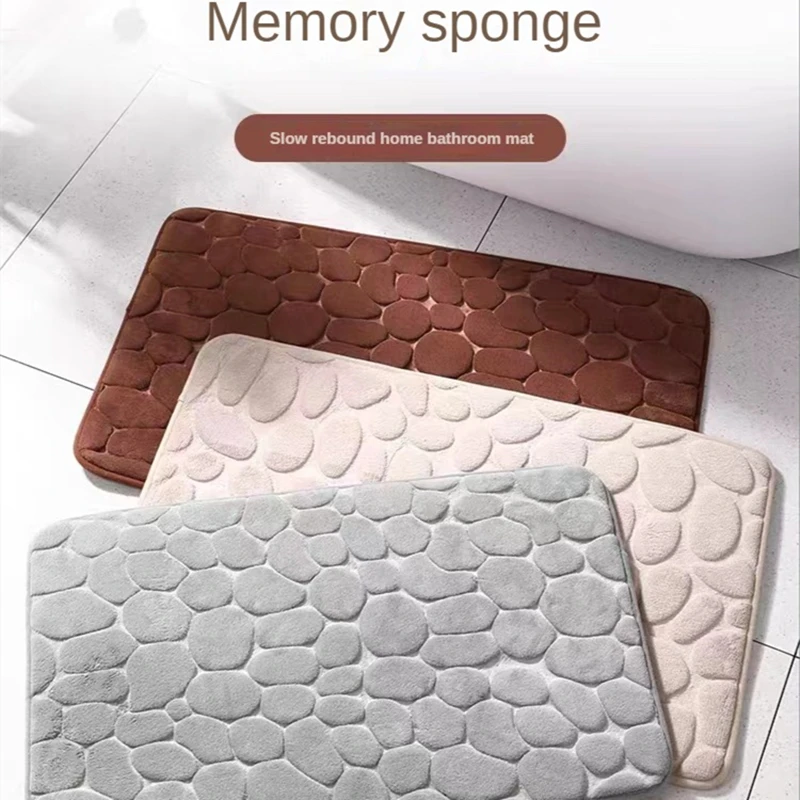 3D Non Slip Bathroom Mat Cobbl - Bamboo Bath Mat recension och pris
