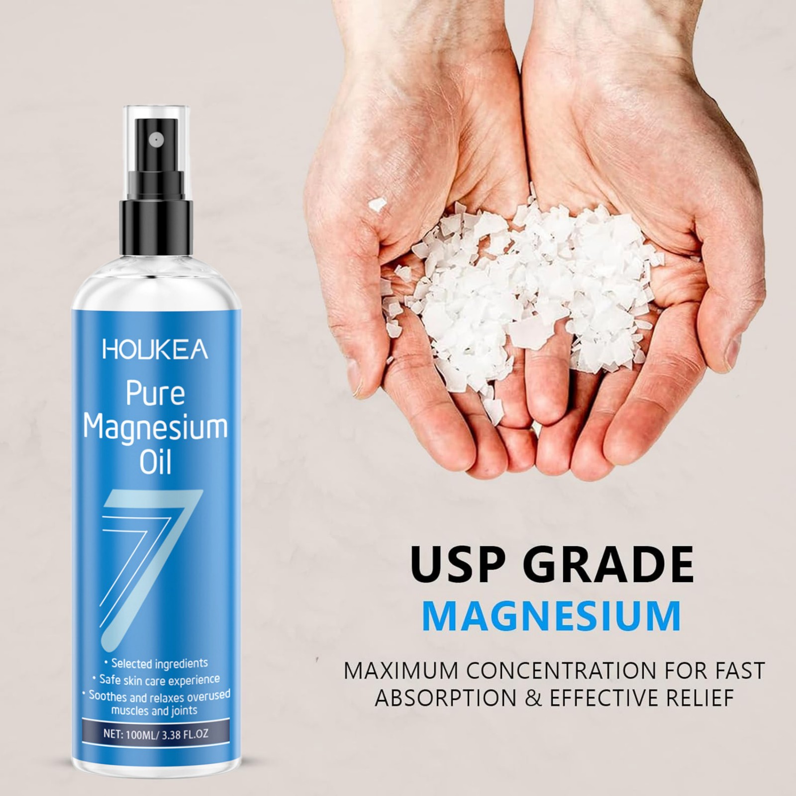 Pure Magnesium Oil Spray 100ml - Bath Salts Magnesium recension och pris