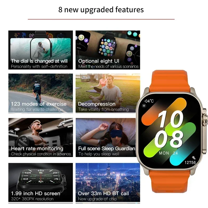 New Series 9 Watch PK HK8 PRO  - Health Wellness Bracelet recension och pris