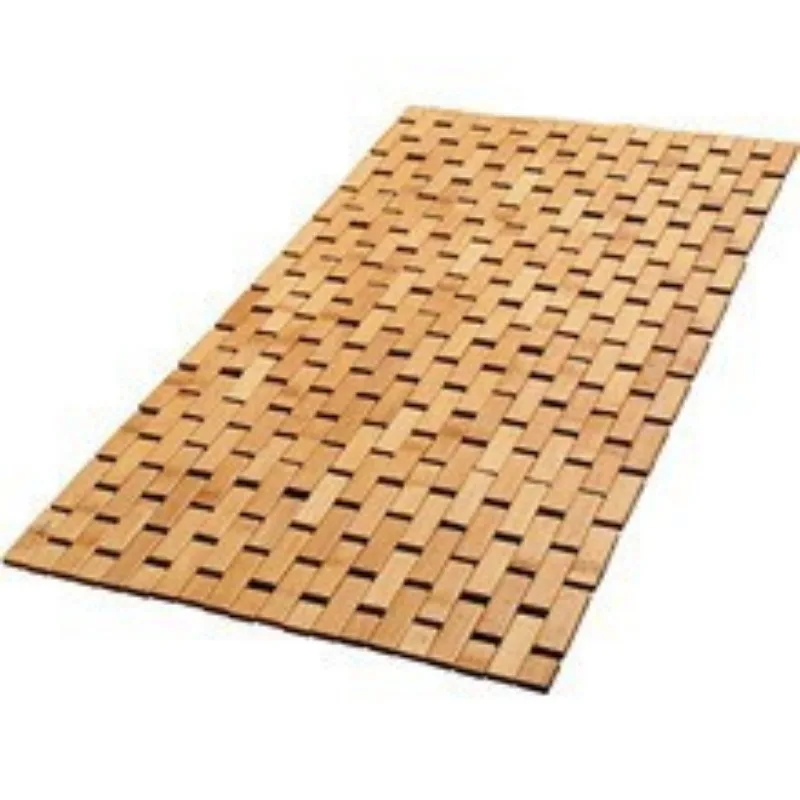 Natural Bamboo Wood Bath Mat B - Bamboo Bath Mat recension och pris