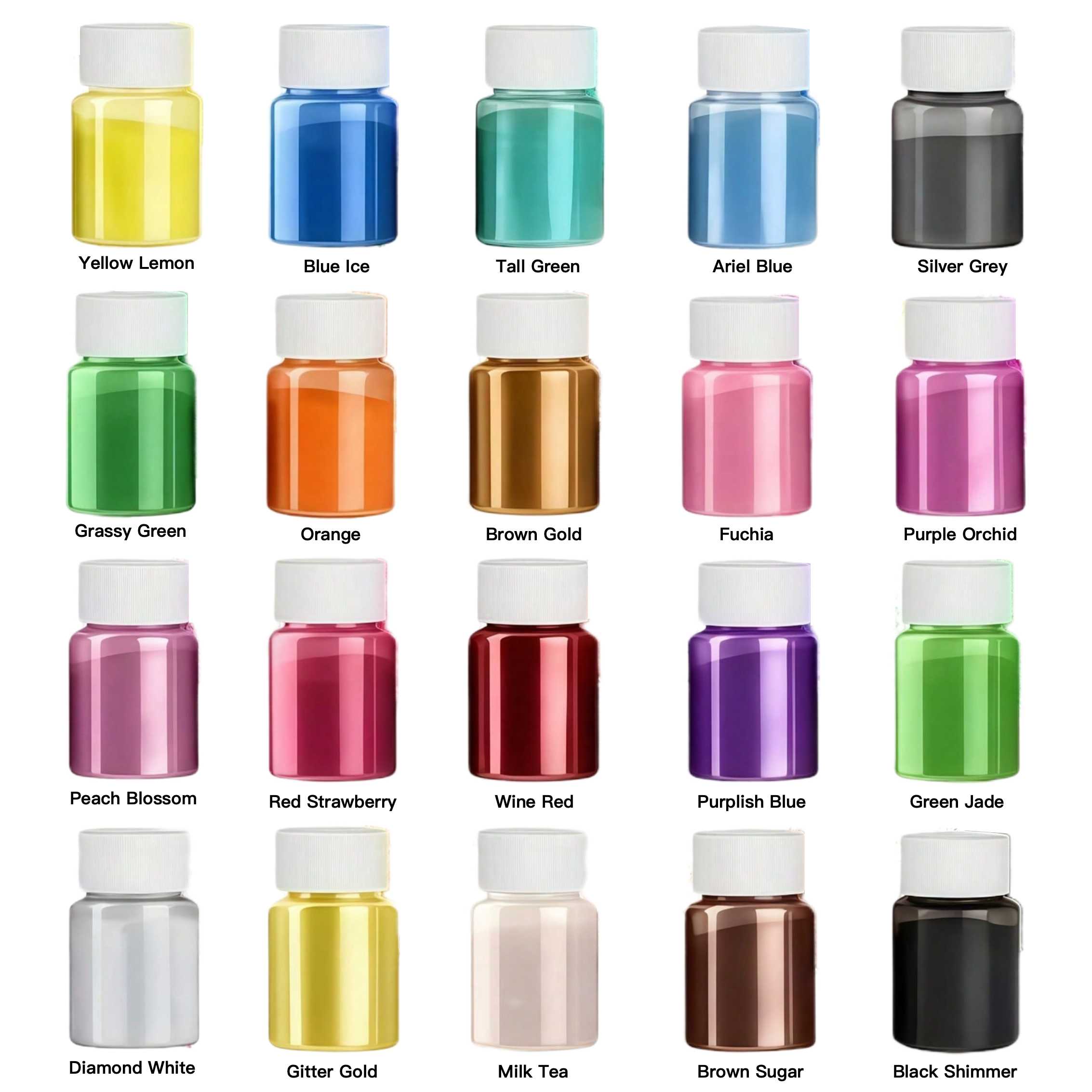 20 Colors 20ml Epoxy Resin Mag - Bath Salts Magnesium recension och pris